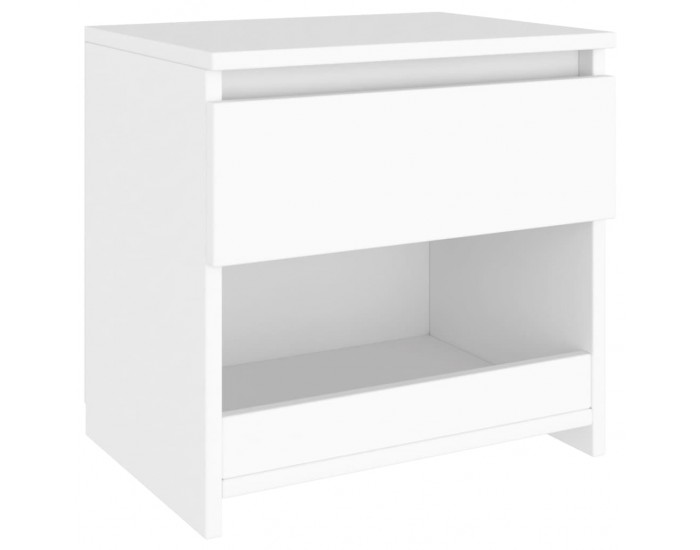Sonata H Нощно шкафче, бяло, 40x30x39 см, инженерно дърво