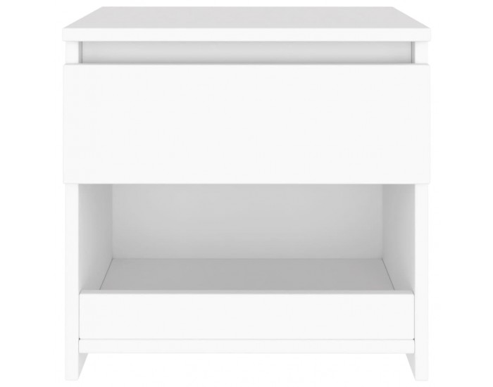 Sonata H Нощно шкафче, бяло, 40x30x39 см, инженерно дърво