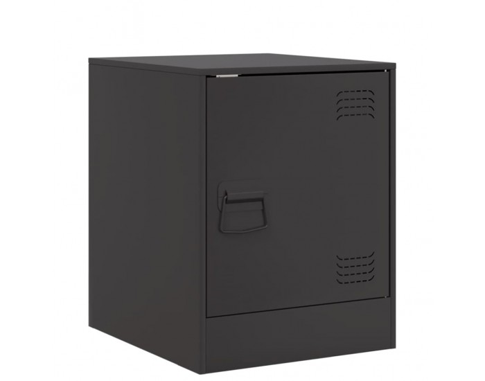 Sonata H Нощно шкафче, черно, 34,5x39x44 см, стомана