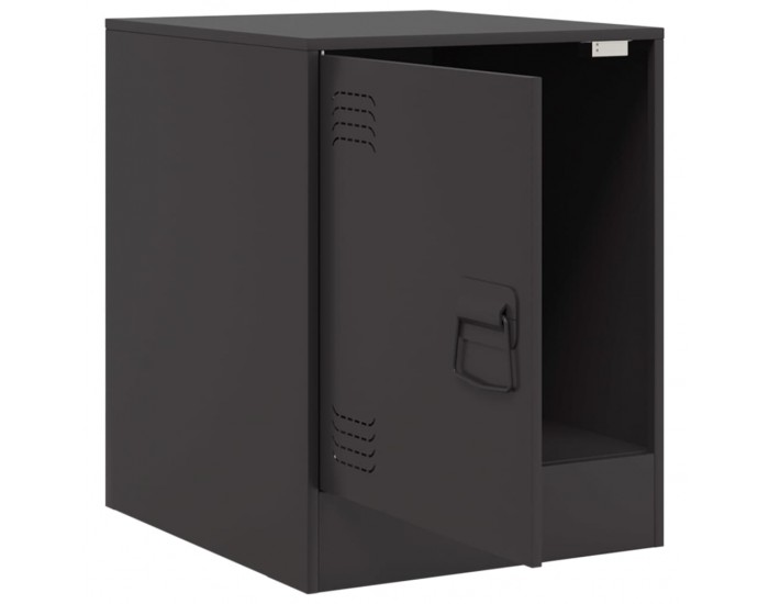 Sonata H Нощно шкафче, черно, 34,5x39x44 см, стомана