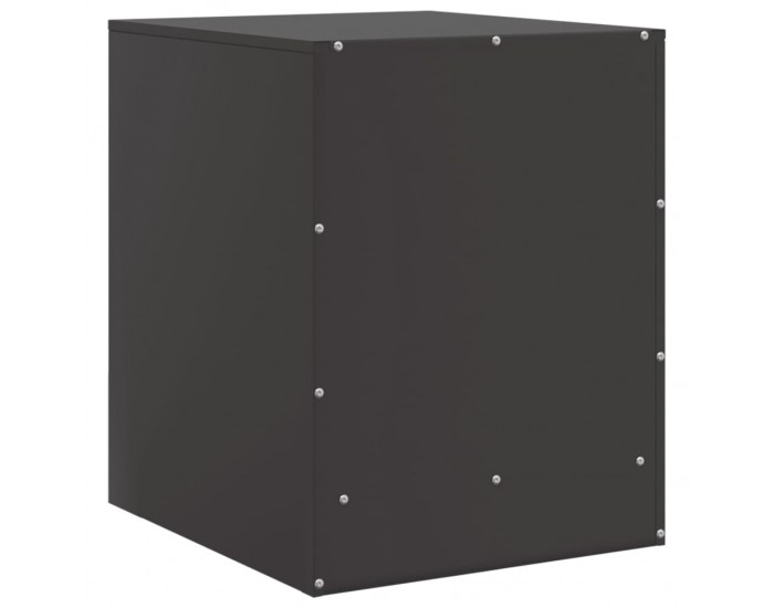 Sonata H Нощно шкафче, черно, 34,5x39x44 см, стомана