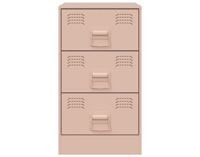 Sonata H Нощно шкафче, розово, 34,5x39x62 см, стомана