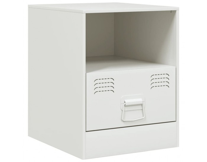 Sonata H Нощно шкафче, бяло, 34,5x39х44 см, стомана