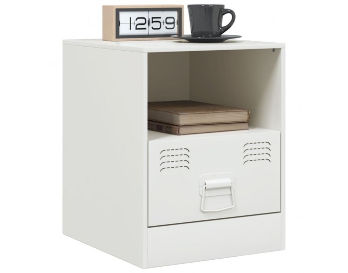 Sonata H Нощно шкафче, бяло, 34,5x39х44 см, стомана