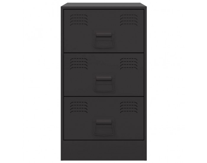 Sonata H Нощно шкафче, черно, 34,5x39x62 см, стомана