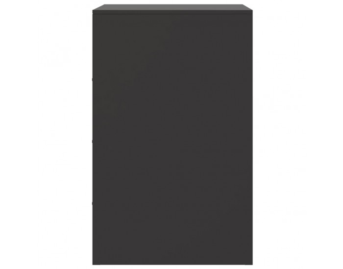 Sonata H Нощно шкафче, черно, 34,5x39x62 см, стомана