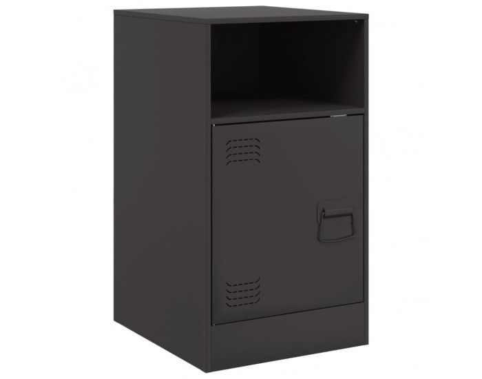 Sonata H Нощно шкафче, черно, 34,5x39x62 см, стомана