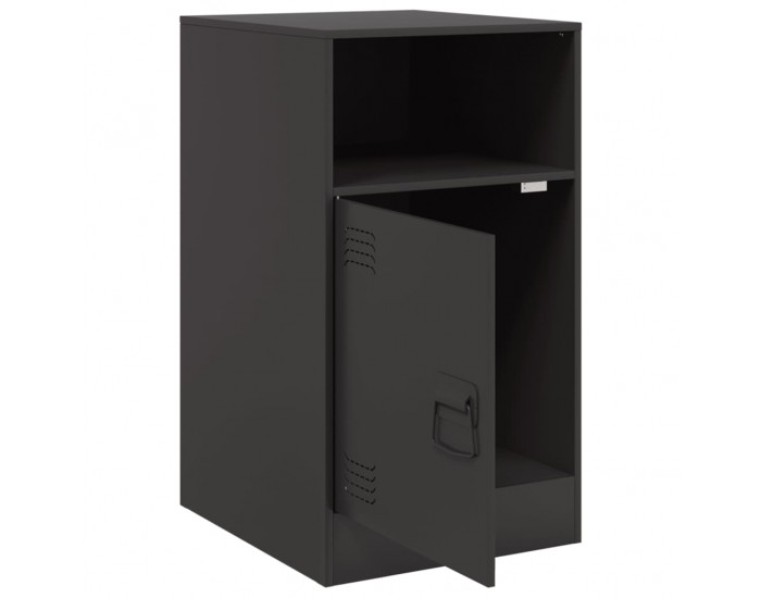 Sonata H Нощно шкафче, черно, 34,5x39x62 см, стомана