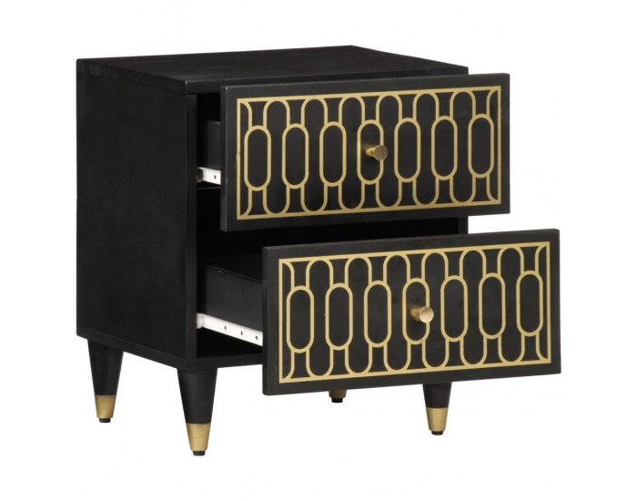 Sonata H Нощни шкафчета, 2 бр, 40x33x46 см, манго масив