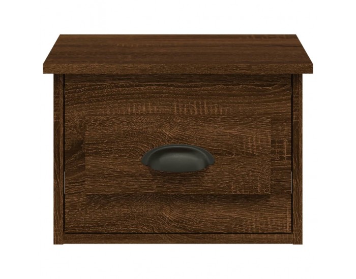 Sonata H Нощно шкафче за стенен монтаж, кафяв дъб, 41,5x36x28 см