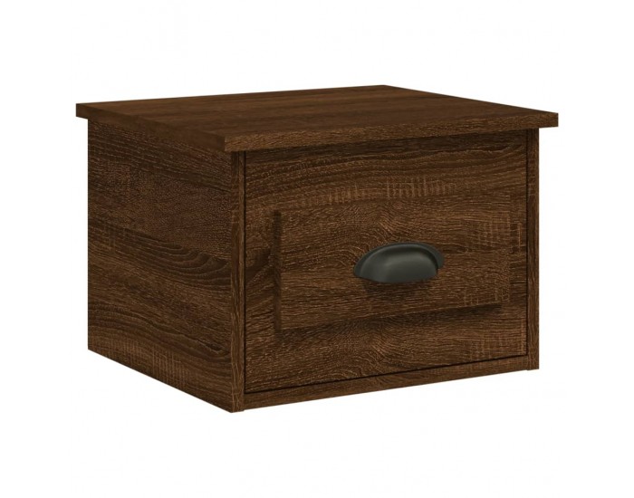 Sonata H Нощно шкафче за стенен монтаж, кафяв дъб, 41,5x36x28 см