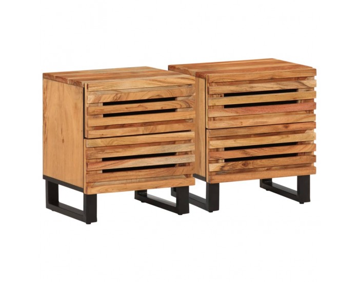 Sonata H Нощни шкафчета, 2 бр, 40x34x46 см, акация масив