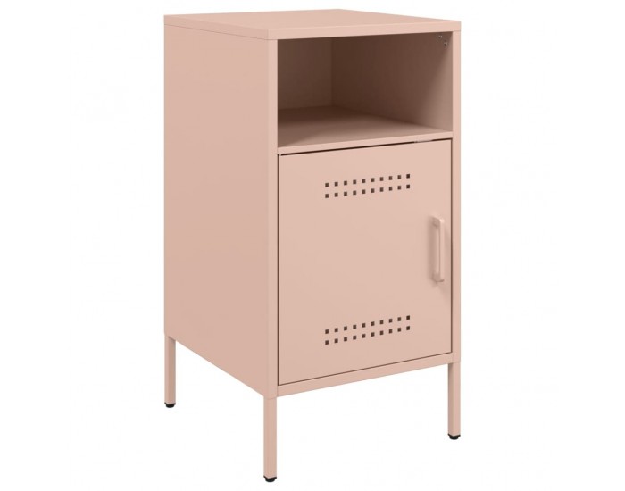 Sonata H Нощни шкафчета, 2 бр, розово, 36x39x68 см, стомана