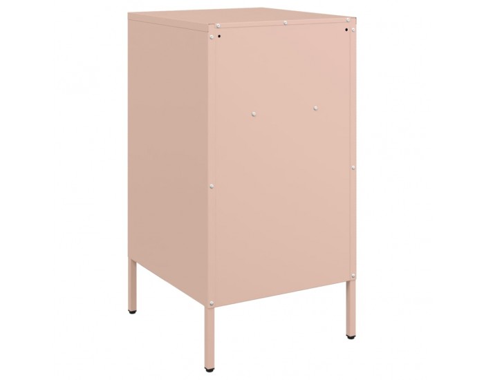Sonata H Нощни шкафчета, 2 бр, розово, 36x39x68 см, стомана