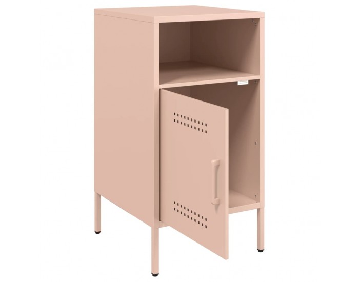 Sonata H Нощни шкафчета, 2 бр, розово, 36x39x68 см, стомана