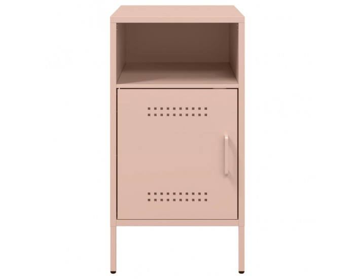Sonata H Нощни шкафчета, 2 бр, розово, 36x39x68 см, стомана
