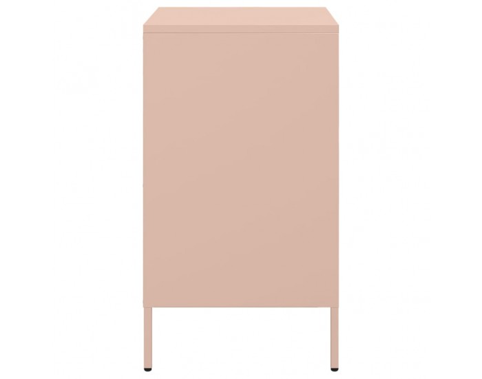 Sonata H Нощни шкафчета, 2 бр, розово, 36x39x68 см, стомана