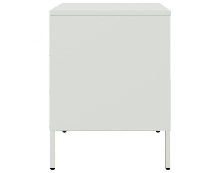 Sonata H Нощни шкафчета 2 бр бял 36x39x50,5 см стомана