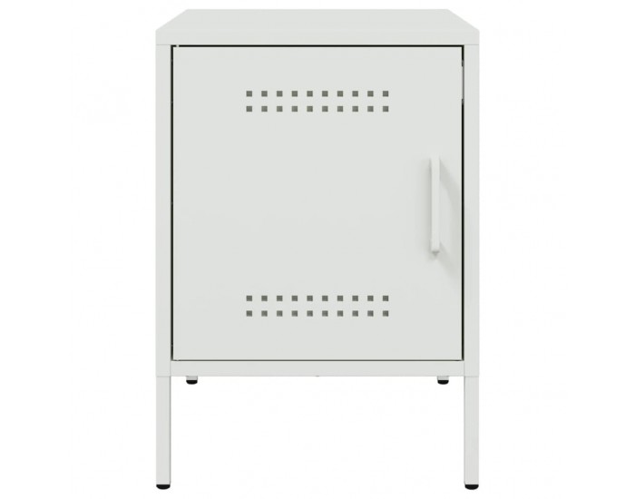 Sonata H Нощни шкафчета 2 бр бял 36x39x50,5 см стомана