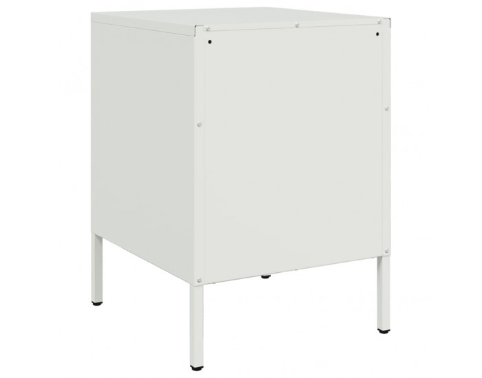 Sonata H Нощни шкафчета 2 бр бял 36x39x50,5 см стомана