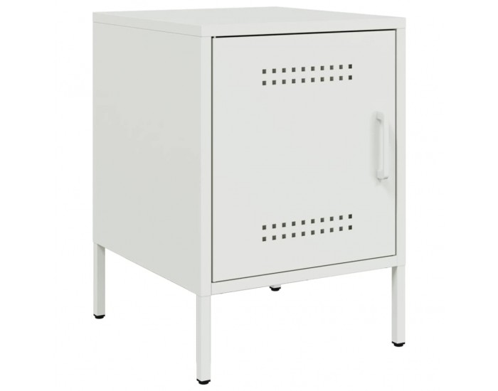 Sonata H Нощни шкафчета 2 бр бял 36x39x50,5 см стомана