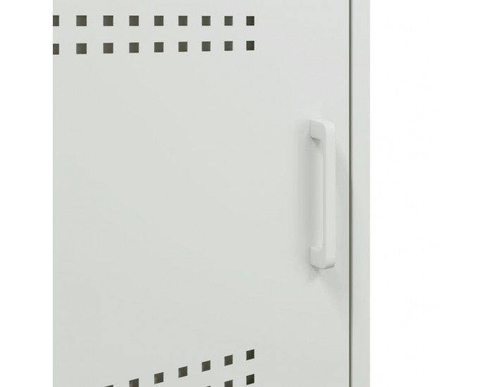 Sonata H Нощни шкафчета 2 бр бял 36x39x50,5 см стомана