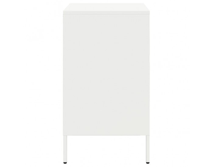 Sonata H Нощно шкафче, бяло, 36x39x68 см, стомана