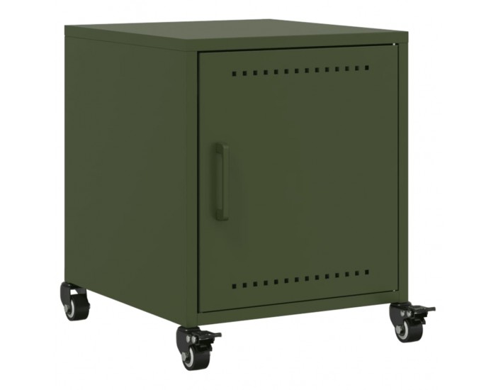 Sonata H Нощно шкафче, маслиненозелено, 36x39x43,5 см, стомана