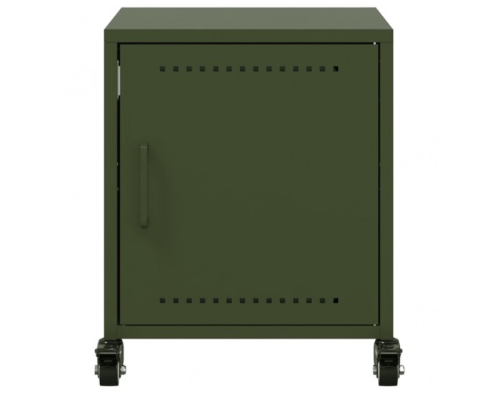 Sonata H Нощно шкафче, маслиненозелено, 36x39x43,5 см, стомана