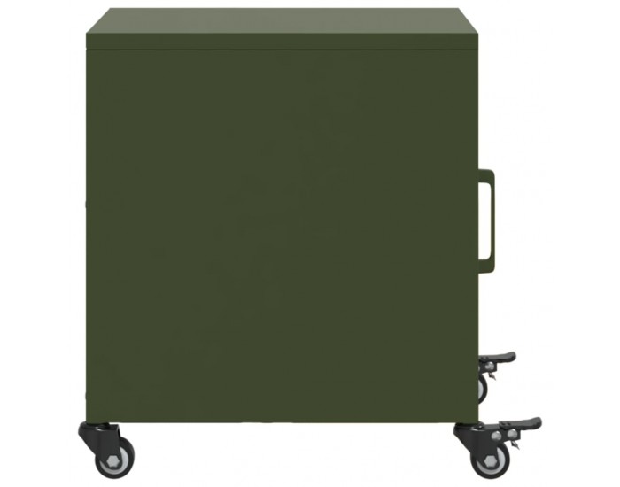Sonata H Нощно шкафче, маслиненозелено, 36x39x43,5 см, стомана