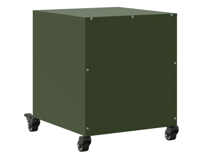 Sonata H Нощно шкафче, маслиненозелено, 36x39x43,5 см, стомана