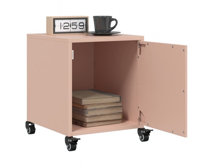 Sonata H Нощни шкафчета, 2 бр, розови, 36x39x43,5 см, стомана