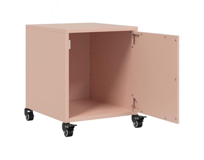 Sonata H Нощни шкафчета, 2 бр, розови, 36x39x43,5 см, стомана