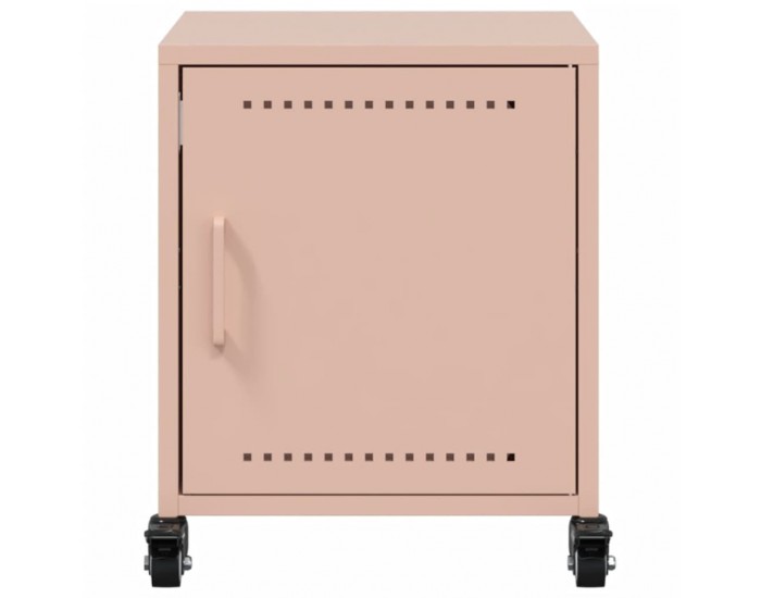 Sonata H Нощни шкафчета, 2 бр, розови, 36x39x43,5 см, стомана