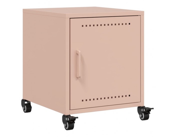 Sonata H Нощни шкафчета, 2 бр, розови, 36x39x43,5 см, стомана