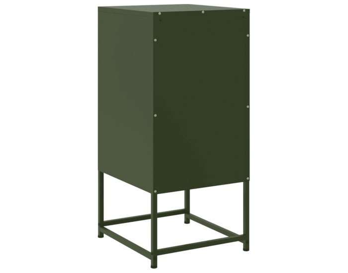 Sonata H Нощни шкафчета 2 бр маслиненозелени 36x39x78 см стомана