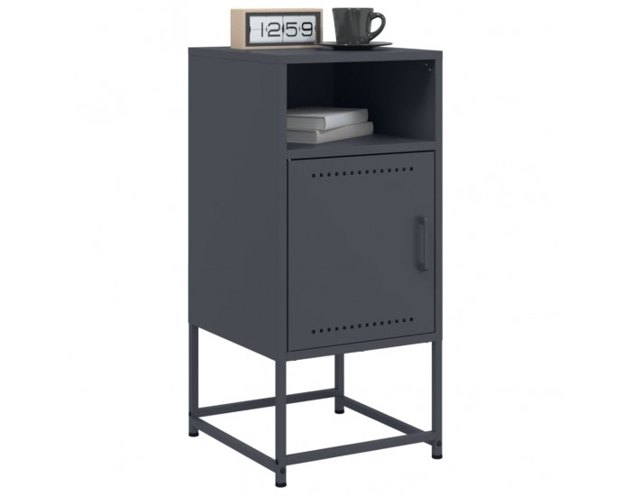 Sonata H Нощно шкафче, антрацит, 36x39x78 см, стомана