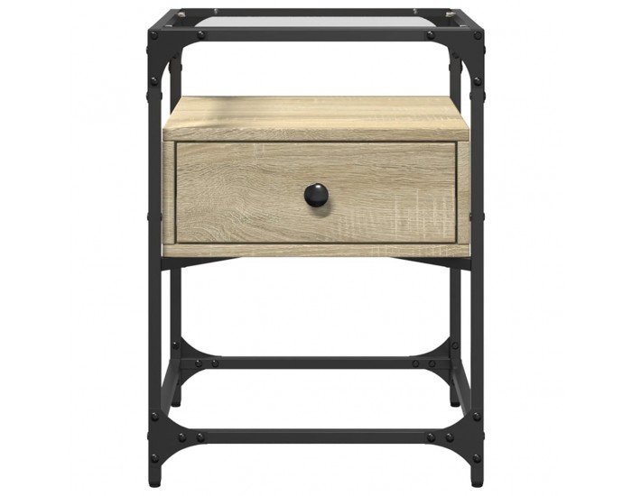 Sonata H Нощни шкафчета 2 бр дъб сонома 40x40x55 см инженерно дърво