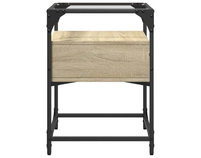 Sonata H Нощни шкафчета 2 бр дъб сонома 40x40x55 см инженерно дърво