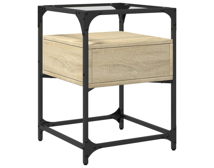 Sonata H Нощни шкафчета 2 бр дъб сонома 40x40x55 см инженерно дърво