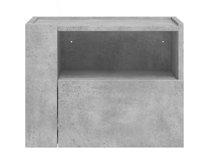 Sonata H Нощно шкафче за стенен монтаж, бетонно сив, 45x30x35 см