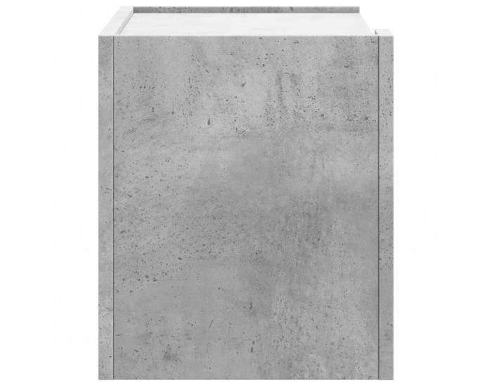 Sonata H Нощно шкафче за стенен монтаж, бетонно сив, 45x30x35 см