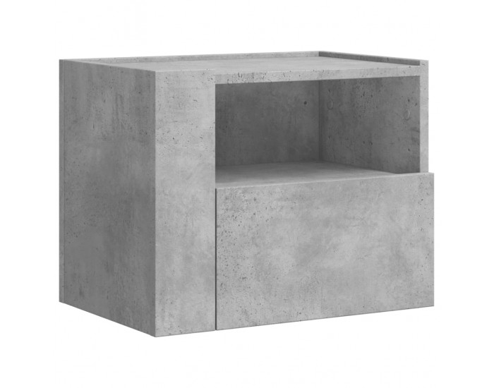 Sonata H Нощно шкафче за стенен монтаж, бетонно сив, 45x30x35 см