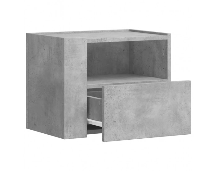 Sonata H Нощно шкафче за стенен монтаж, бетонно сив, 45x30x35 см