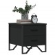 Sonata H Нощно шкафче, черно, 40x30x40 см, инженерно дърво