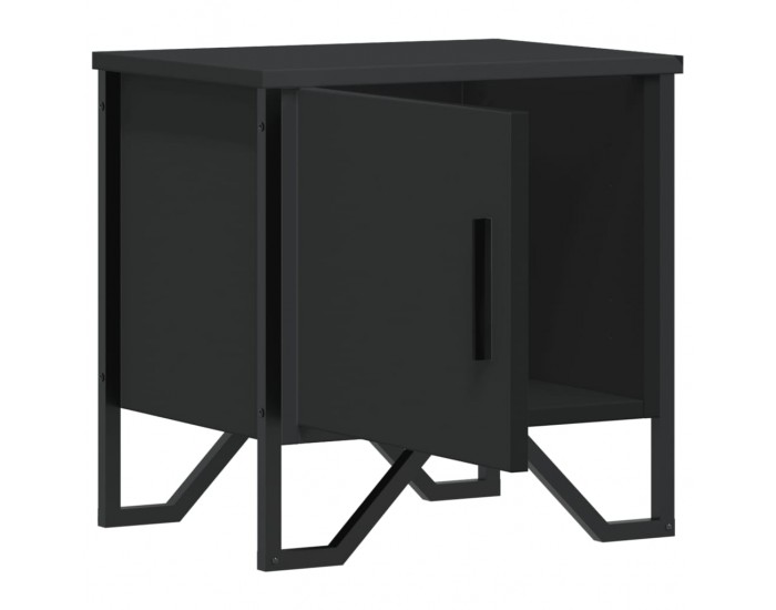 Sonata H Нощно шкафче, черно, 40x30x40 см, инженерно дърво