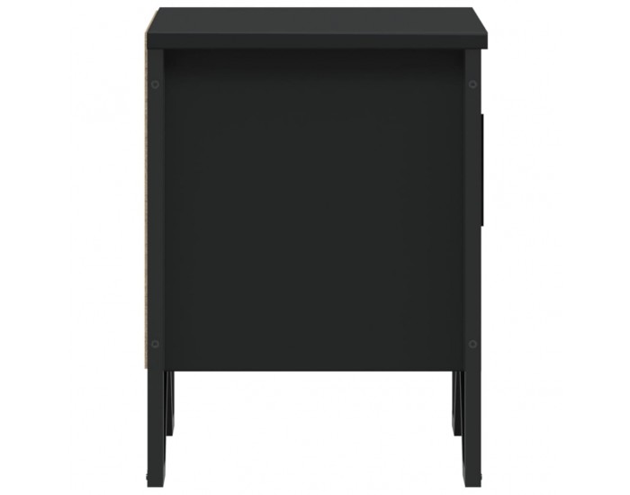 Sonata H Нощно шкафче, черно, 40x30x40 см, инженерно дърво