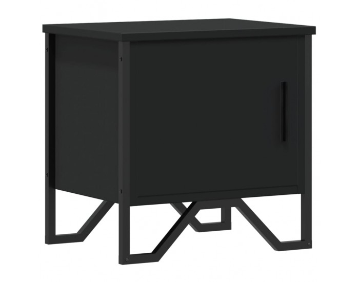 Sonata H Нощно шкафче, черно, 40x30x40 см, инженерно дърво