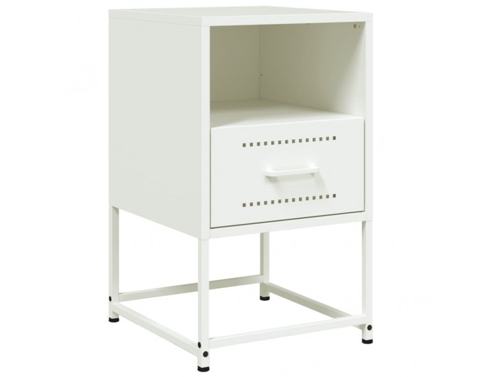 Sonata H Нощно шкафче, бял, 36x39x60,5 см, стомана