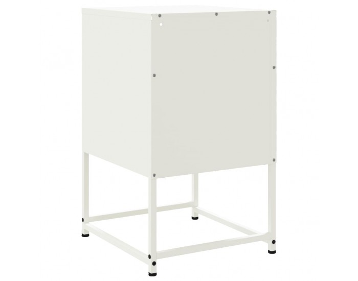 Sonata H Нощно шкафче, бял, 36x39x60,5 см, стомана